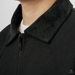 Áo Khoác Nam D2SHOP phối cổ da, vải dạ K-8907