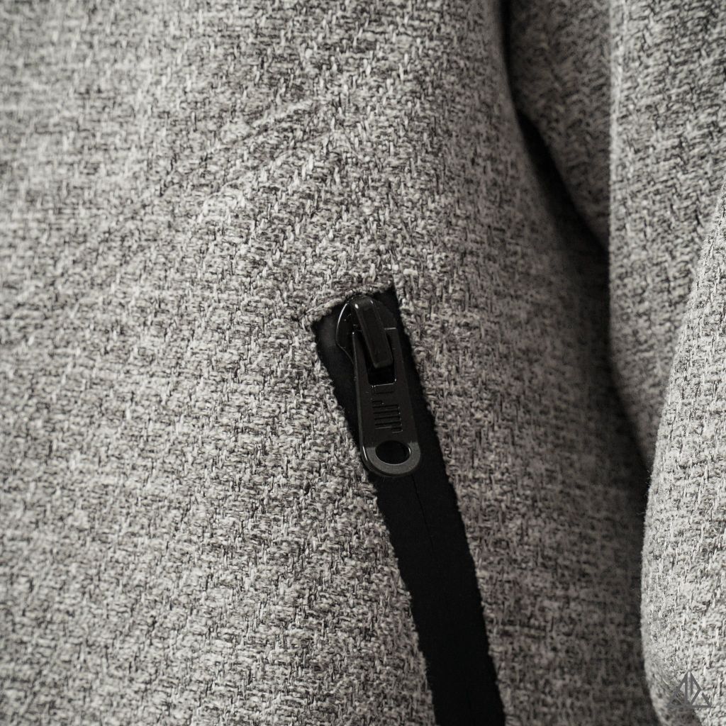 Áo Khoác Nam D2SHOP phối cổ da, vải dạ K-8907