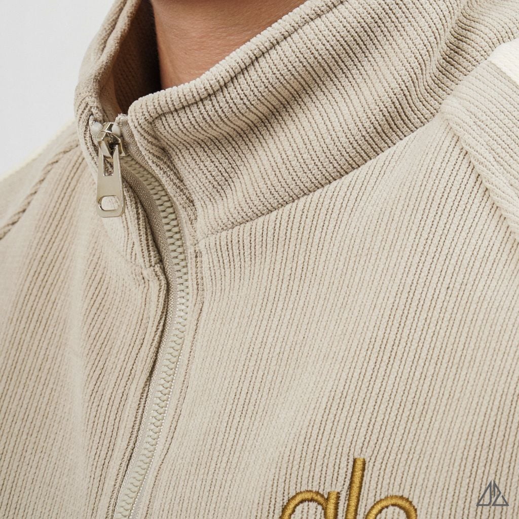 Áo Khoác Nam D2SHOP ALO phối sọc tay, vải nhung lót lông K-9803