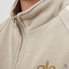 Áo Khoác Nam D2SHOP ALO phối sọc tay, vải nhung lót lông K-9803