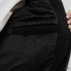 Áo Khoác Nam D2SHOP ALO phối sọc tay, vải nhung lót lông K-9803