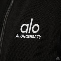 Áo Khoác Nam D2SHOP ALO phối sọc tay, vải nhung lót lông K-9803