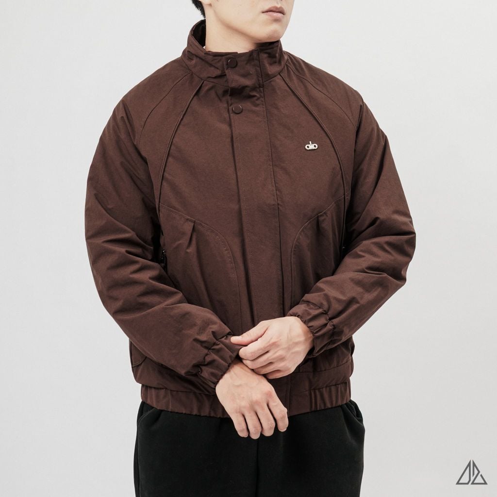 Áo Khoác Gió Nam D2SHOP ALO cổ đứng, vải dù chân bông K-9806