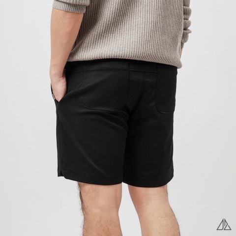 Quần Short Nam D2SHOP đai chun dây rút, vải dệt vân nổi cao cấp