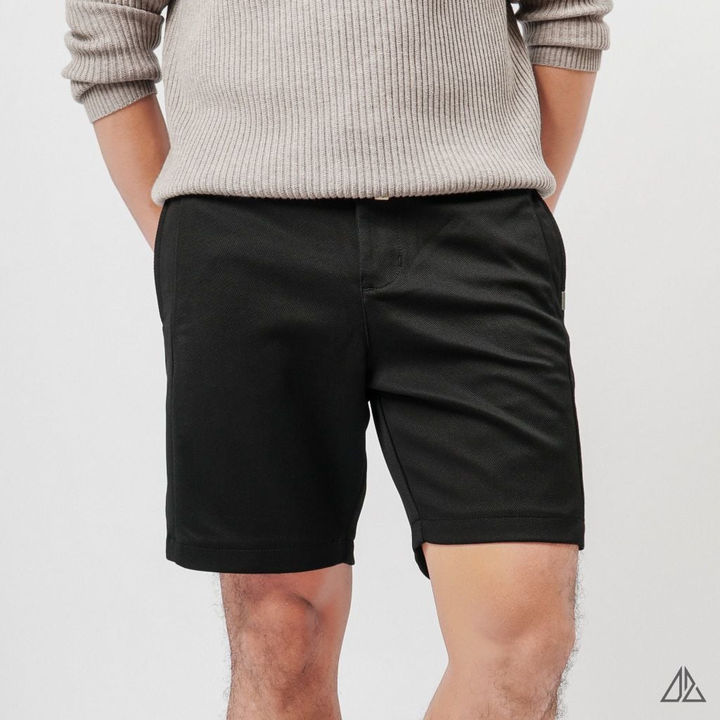 Quần Short Nam D2SHOP đai chun dây rút, vải dệt vân nổi cao cấp