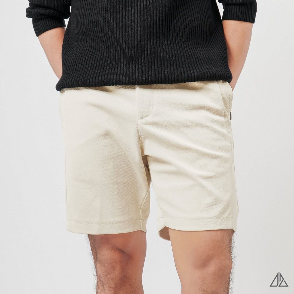 Quần Short Nam D2SHOP đai chun dây rút, vải dệt vân nổi cao cấp