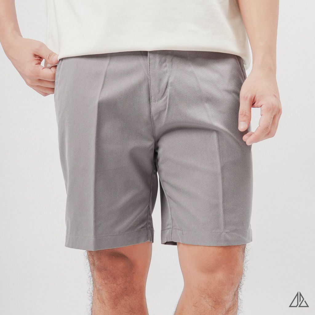 Quần Short Kaki Nam D2SHOP lưng chun, vải dệt Texture L-HKT87
