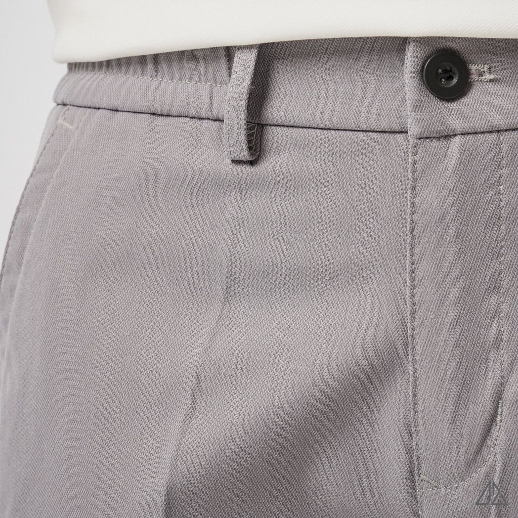 Quần Short Kaki Nam D2SHOP lưng chun, vải dệt Texture L-HKT87