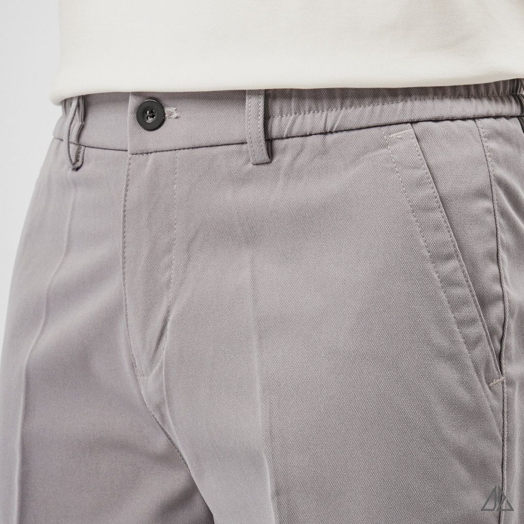 Quần Short Kaki Nam D2SHOP lưng chun, vải dệt Texture L-HKT87