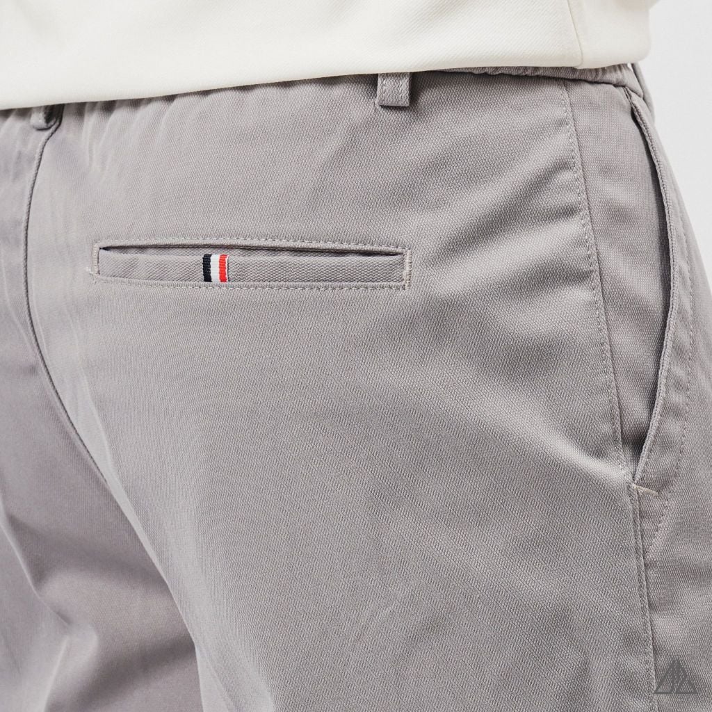 Quần Short Kaki Nam D2SHOP lưng chun, vải dệt Texture L-HKT87