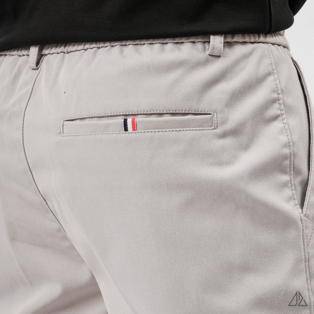 Quần Short Kaki Nam D2SHOP lưng chun, vải dệt Texture L-HKT87