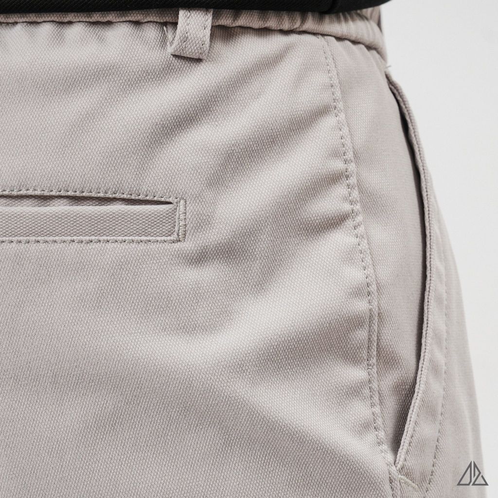 Quần Short Kaki Nam D2SHOP lưng chun, vải dệt Texture L-HKT87