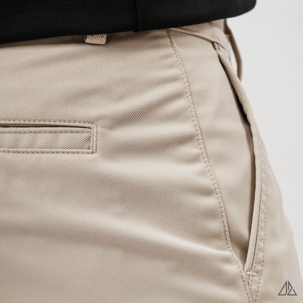 Quần Short Kaki D2SHOP vải Twill dệt vân chéo L-TH079