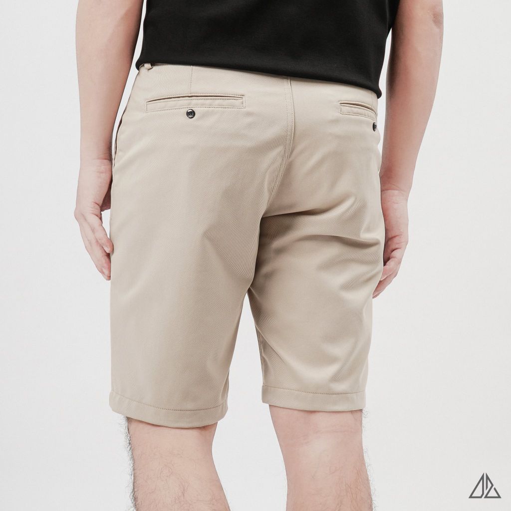 Quần Short Kaki D2SHOP vải Twill dệt vân chéo L-TH079