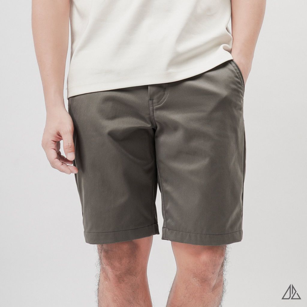 Quần Short Kaki D2SHOP vải Twill dệt vân chéo L-TH079