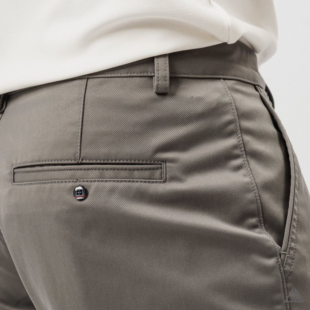 Quần Short Kaki D2SHOP vải Twill dệt vân chéo L-TH079