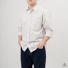 Áo sơ mi nam dài tay D2SHOP kẻ sọc, chất liệu Oxford cao cấp, form Regular SM-2411