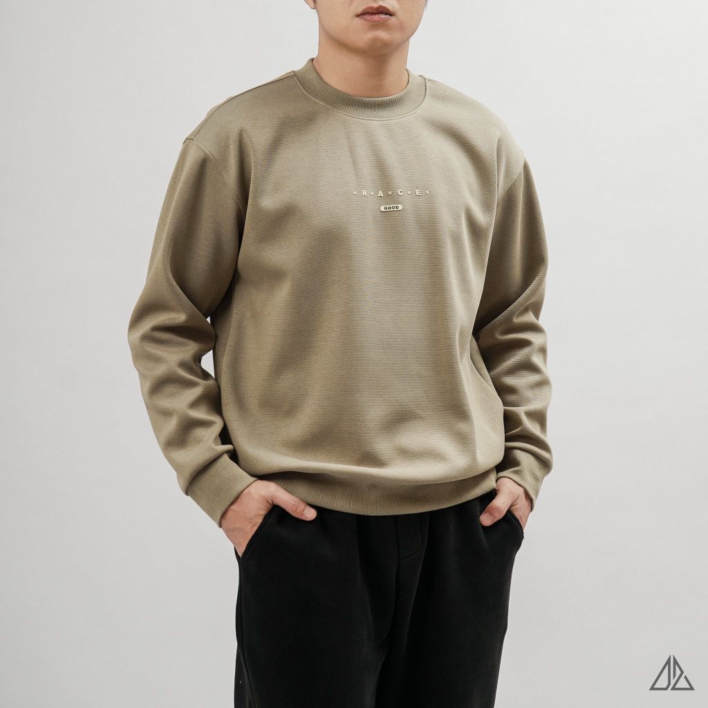 Áo Sweatshirt Nam D2SHOP in chữ RACEGOOD, vải nỉ cao cấp TD-2600