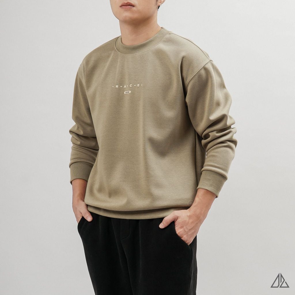 Áo Sweatshirt Nam D2SHOP in chữ RACEGOOD, vải nỉ cao cấp TD-2600