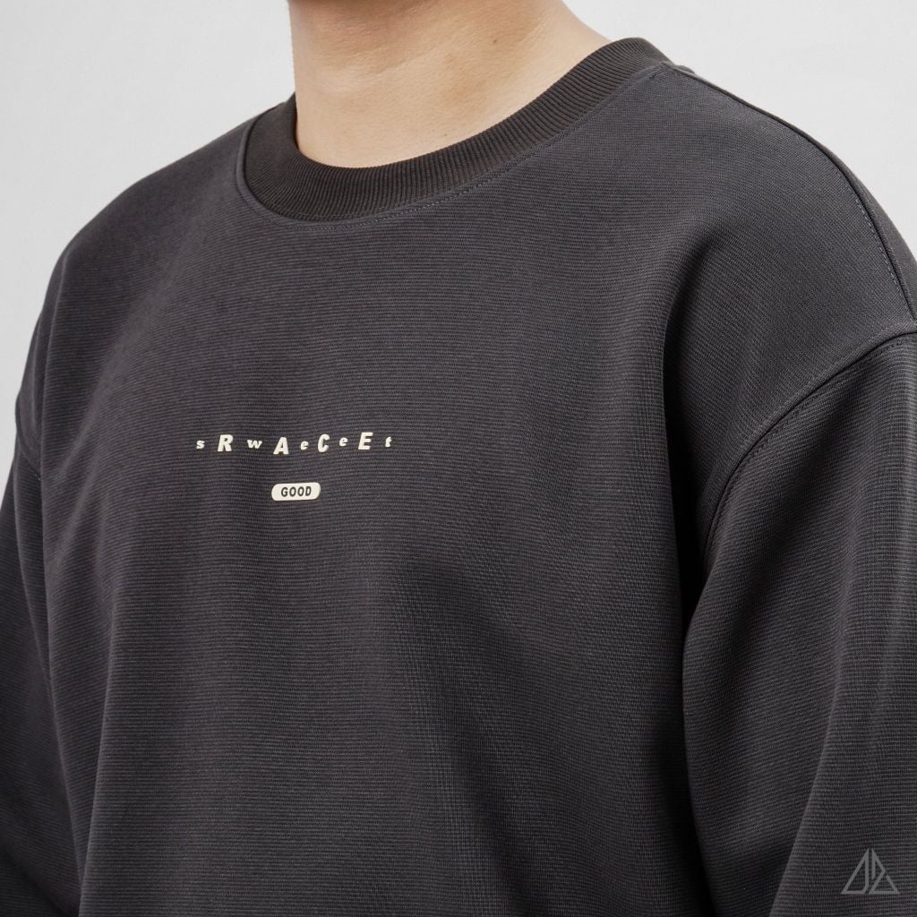 Áo Sweatshirt Nam D2SHOP in chữ RACEGOOD, vải nỉ cao cấp TD-2600