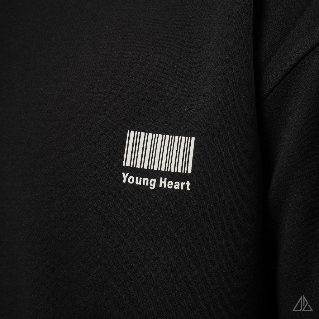 Áo Sweatshirt Nam D2SHOP in lưng YOUNGHEART, vải nỉ cao cấp TD-2607