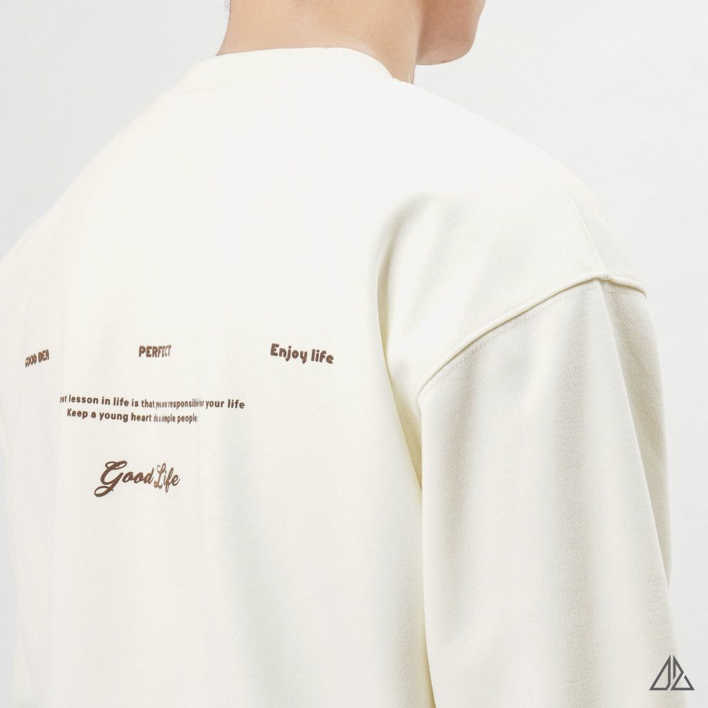 Áo Sweatshirt Nam D2SHOP in lưng YOUNGHEART, vải nỉ cao cấp TD-2607