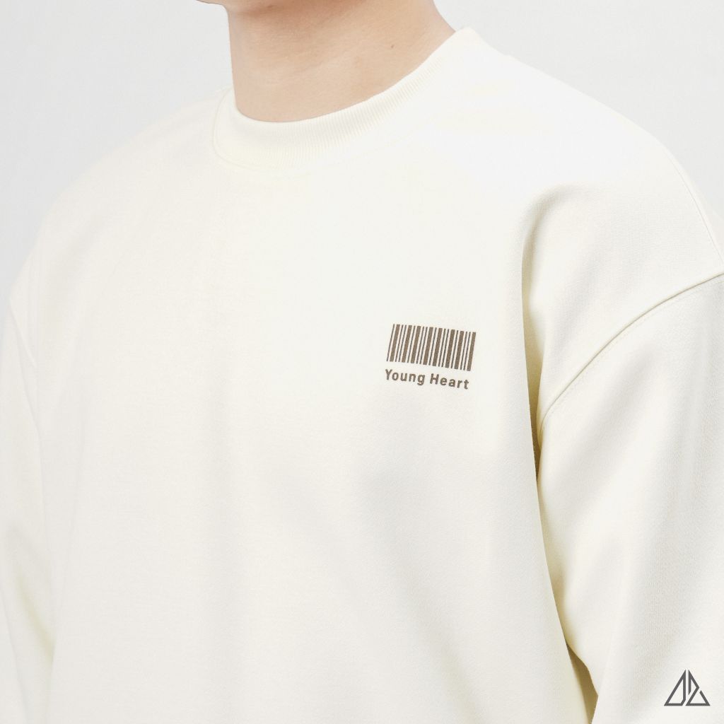 Áo Sweatshirt Nam D2SHOP in lưng YOUNGHEART, vải nỉ cao cấp TD-2607
