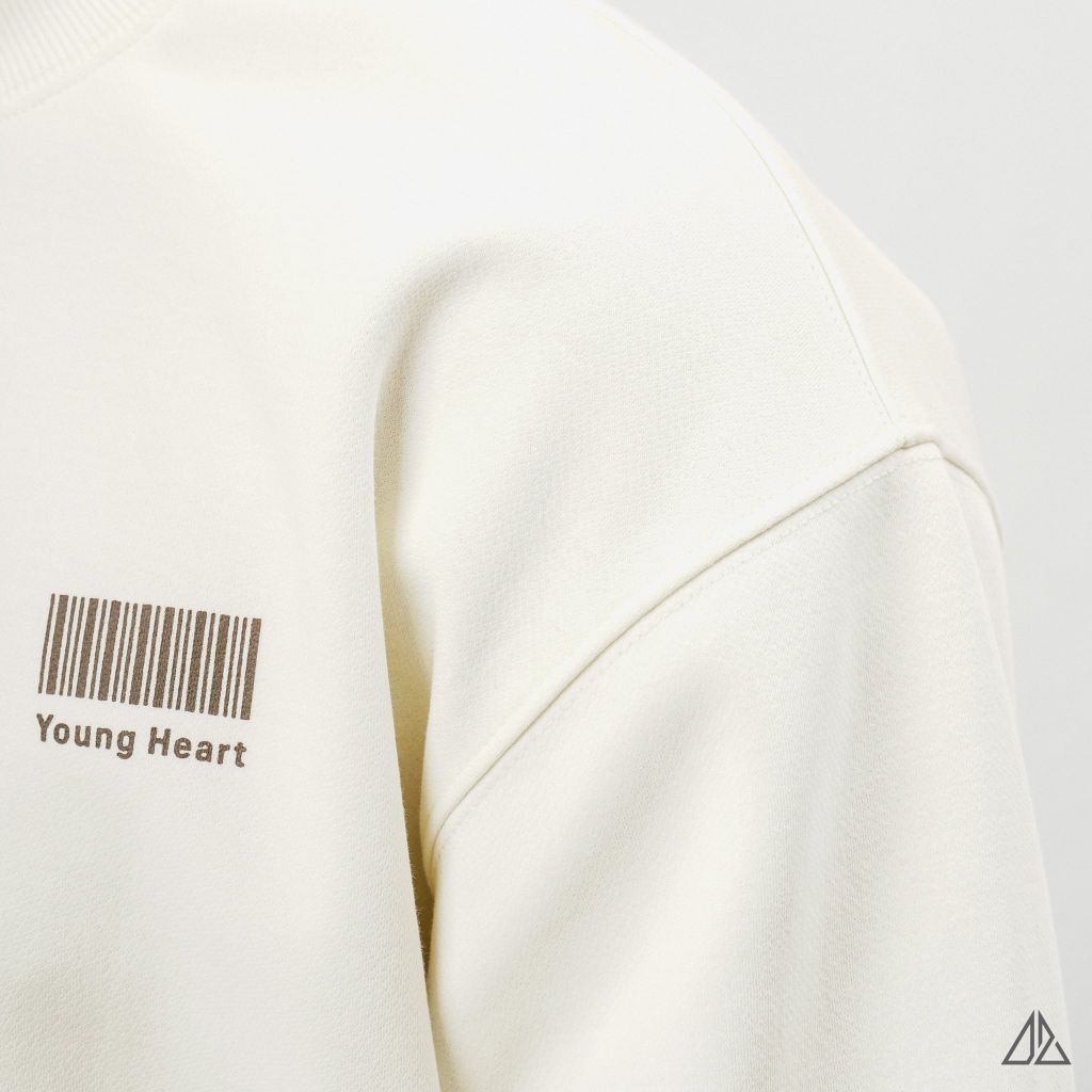 Áo Sweatshirt Nam D2SHOP in lưng YOUNGHEART, vải nỉ cao cấp TD-2607