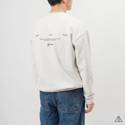 Áo Sweatshirt Nam D2SHOP in lưng YOUNGHEART, vải nỉ cao cấp TD-2607