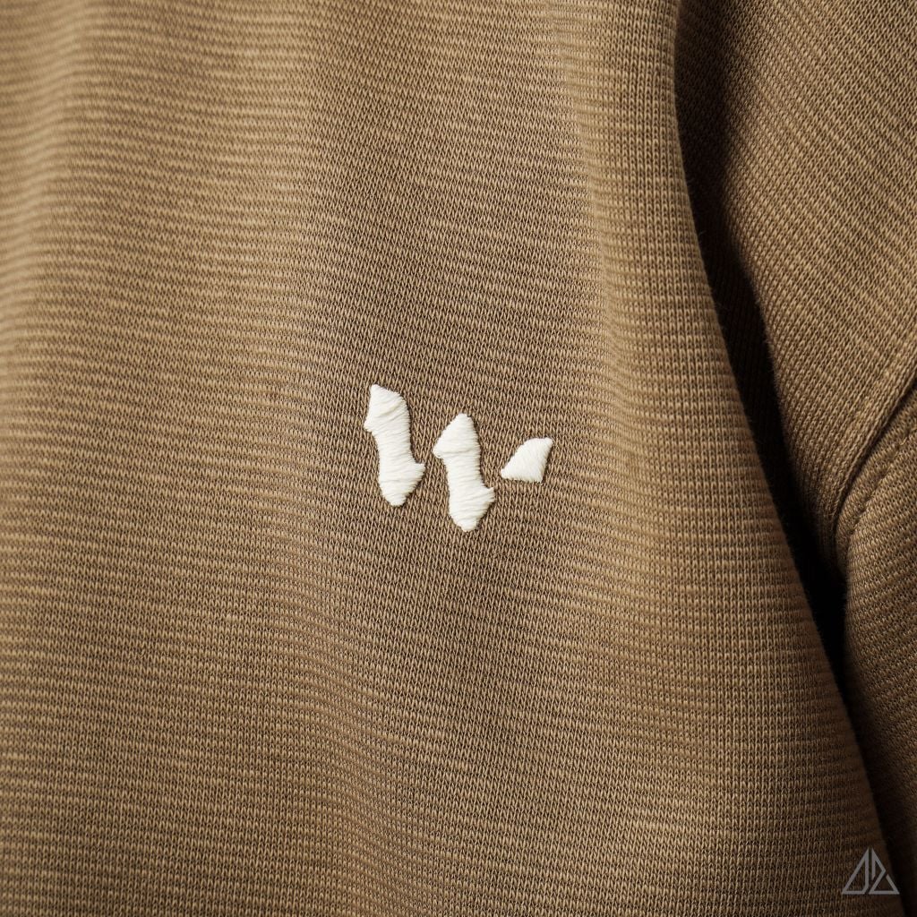 Áo Sweatshirt Nam D2SHOP thêu chữ W, vải nỉ cao cấp TD-2609