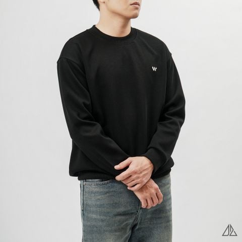 Áo Sweatshirt Nam D2SHOP thêu chữ W, vải nỉ cao cấp TD-2609