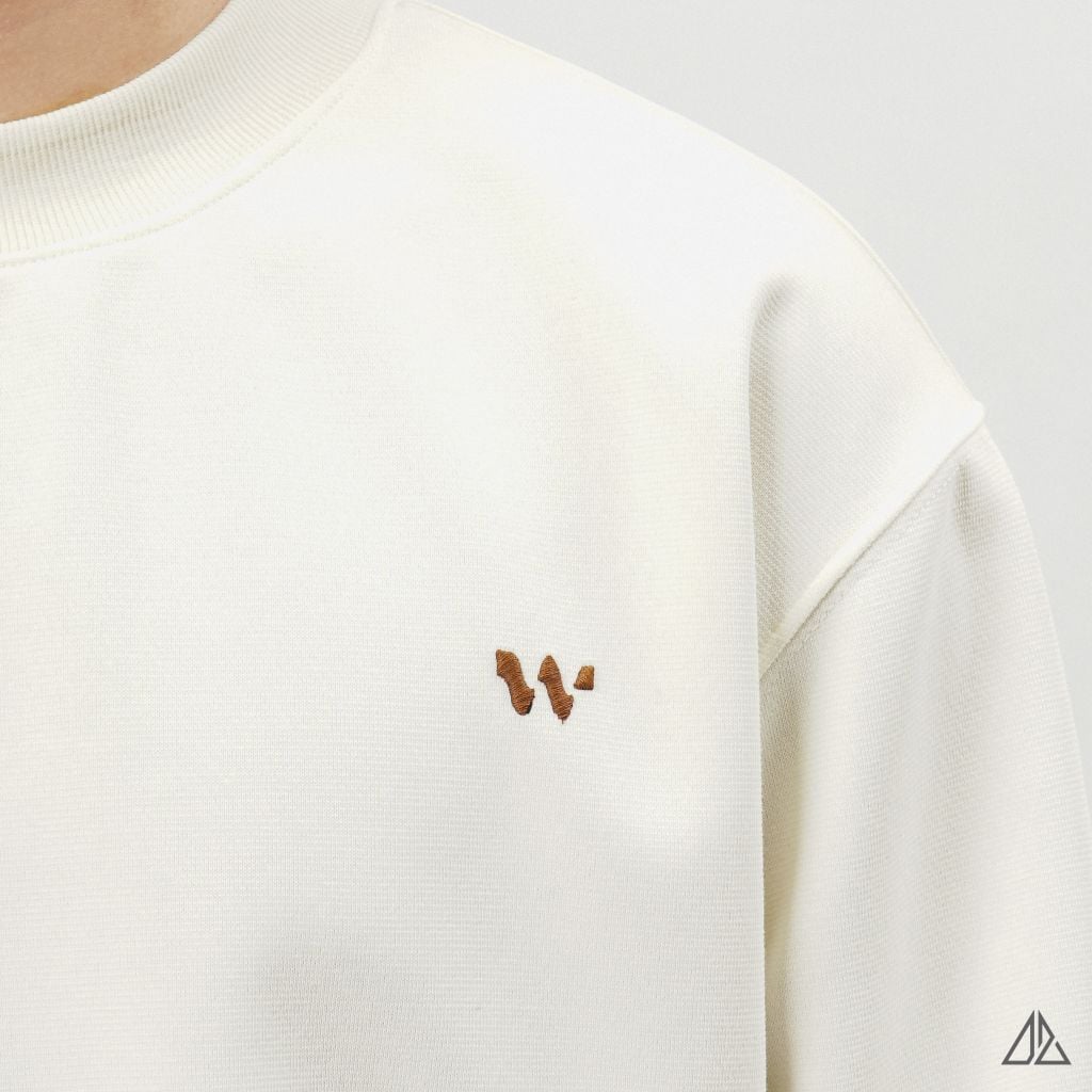 Áo Sweatshirt Nam D2SHOP thêu chữ W, vải nỉ cao cấp TD-2609