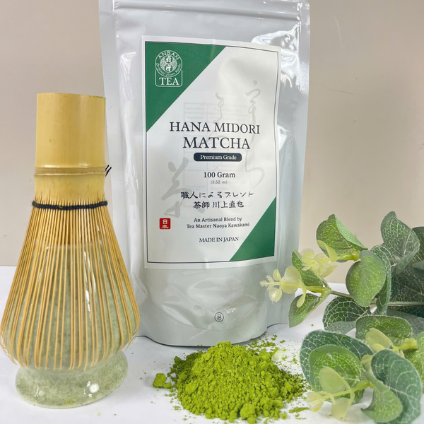 Bột trà xanh Hana Midori Matcha Premium Grade từ vùng Yame Nhật Bản bịch 100gr