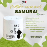 Matcha Organic Samurai thượng hạng vùng Uji Nhật Bản hộp 30gr