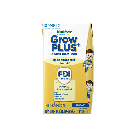  Sữa Bột Pha sẵn Nutifood GrowPLUS+ Sữa Non Immunel trên 1 tuổi 110ml 