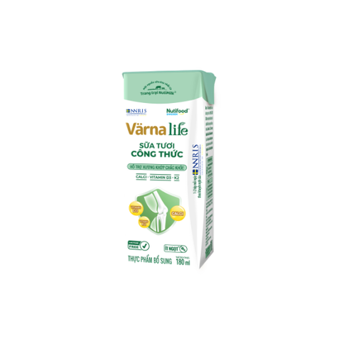  Thực phẩm bổ sung sữa tươi công thức Varna Life (xanh 180ml) 
