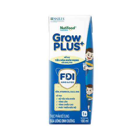  Thùng 48 hộp 180ml sữa bột pha sẵn GrowPLUS+ Tiêu Hóa trên 1 tuổi 