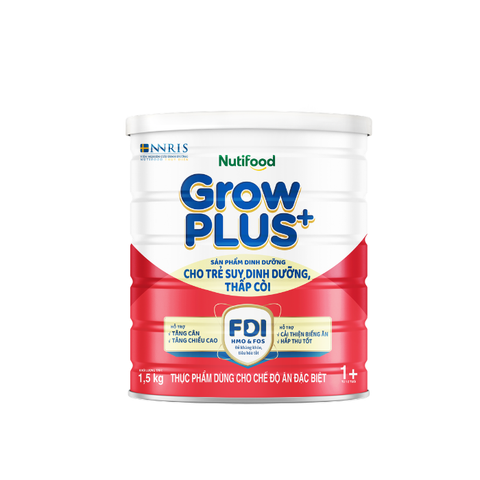 Sữa Bột Nutifood GrowPLUS+ Suy Dinh Dưỡng trên 1 tuổi lon 1.5kg- Suy Dinh Dưỡng 