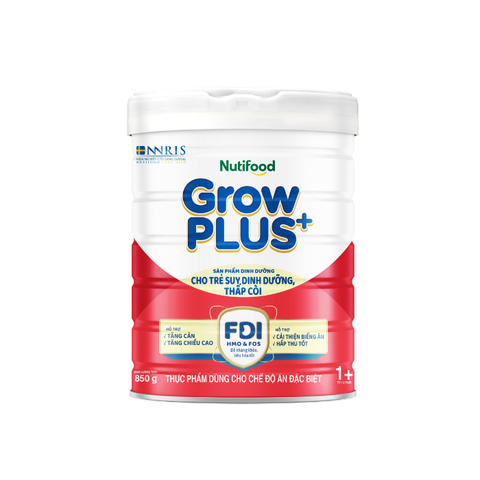  Sữa Bột Nutifood GrowPLUS+ Suy Dinh Dưỡng trên 1 tuổi lon 850g 