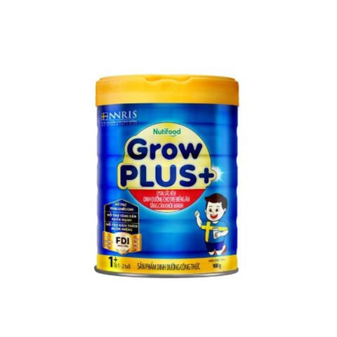  Sữa Bột Nutifood GrowPLUS+ Biếng Ăn 900g trên 1 tuổi - Tăng cân khỏe mạnh 