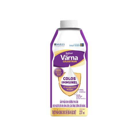  Sản phẩm dinh dưỡng pha sẵn Värna Colostrum 237ml (Hộp giấy) - Bổ sung sữa non, Tăng đề kháng nhanh 