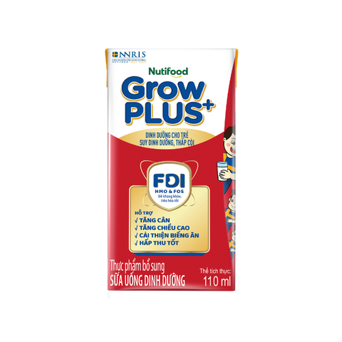  Sữa Bột Pha sẵn Nutifood GrowPLUS+ Suy Dinh Dưỡng trên 1 tuổi 110ml 