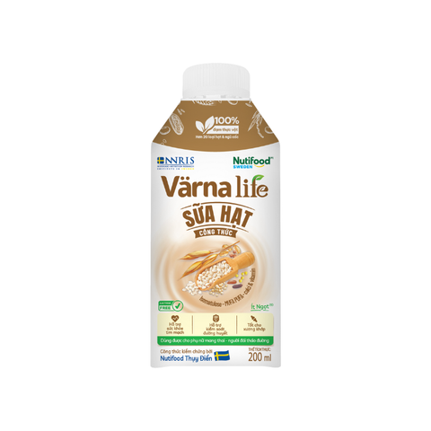  Thực phẩm bổ sung sữa hạt công thức Varna Life pha sẵn (hộp combi 200ml) 