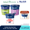 Combo Hoa Quả Hạt Kem Bliss Hạt Dẻ Cười Pistachio + Rum Nho + Dâu Nhật Nagare (473ml x 3 hộp) - livestream 0204