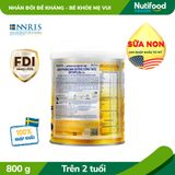  Sữa bột Nutifood GrowPLUS+ Sữa Non 2+ Lon 800g 