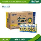  Sữa bột pha sẵn Nutifood GrowPLUS+ Sữa Non Tăng Đề Kháng 2+ hộp 110ml 
