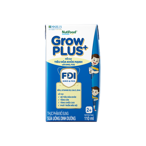  Sữa bột pha sẵn Nutifood GrowPLUS+ Tiêu Hóa trên 2 tuổi 110ml 