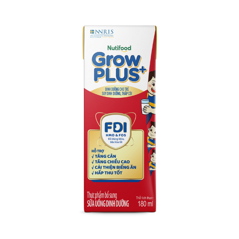  Sữa Bột Pha sẵn Nutifood GrowPLUS+ Suy Dinh Dưỡng trên 1 tuổi 180ml 