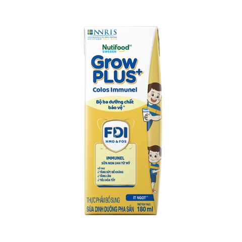  Sữa Bột Pha sẵn Nutifood GrowPLUS+ Sữa Non Immunel trên 1 tuổi 180ml 