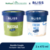 Bundle Couple Kem Bliss Trà Xanh + Sữa Tươi (473ml x 2 hộp) - livestream 0204
